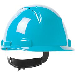 Pip 280-Hp1141Rspv-06 Logan Hard Hat, Cap Style, Wheel Ratchet, Type I, Class C, Vented, Light Blue