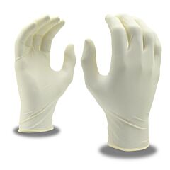 Cordova 4015L Disposable Latex Gloves, Industrial, Powder Free, 5 Mil, White, Size Large