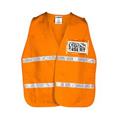 Kishigo 3712I Incident Command Vest, 3700 Series, One Size, Fluorescent Orange