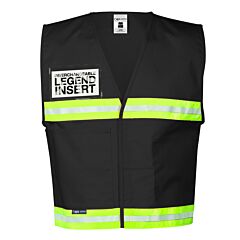 Kishigo 4702 4700 Series Incident Command Vest, Black, Size 2X-Large