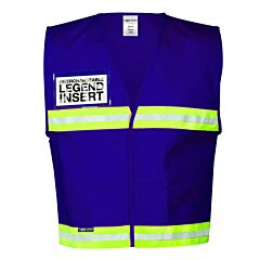 Kishigo 4704 4700 Series Incident Command Vest, Royal Blue, Size Large