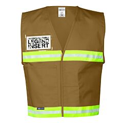 Kishigo 4706 4700 Series Incident Command Vest, Tan, Size Large