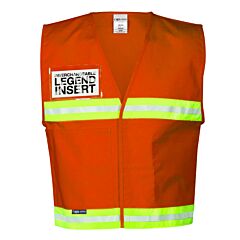 Kishigo 4707 4700 Series Incident Command Vest, International Orange, Size Small