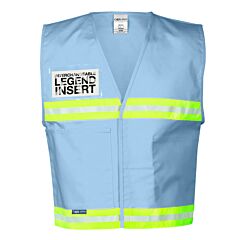 Kishigo 4709 4700 Series Incident Command Vest, Light Blue, Size Small