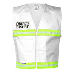 Kishigo 4711 4700 Series Incident Command Vest, White, Size 3X-Large
