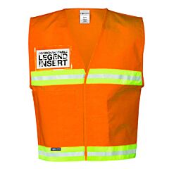 Kishigo 4712 4700 Series Incident Command Vest, Fluorescent Orange, Size 3X-Large