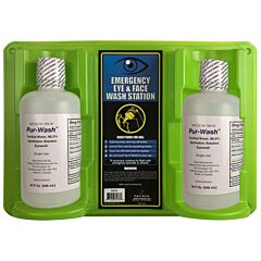 Radians Rew32D Mounts To Wall, Mounting Screws Included, Bottles Dated For Freshness, Two 32 Oz Bottles Eyewash Station