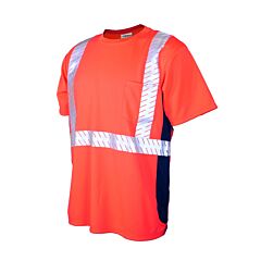 Kishigo 9700 Premium Black Series T-Shirt, Red/Black, Size Medium