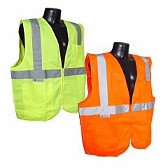 Radians Sv2Z Economy Type R Class 2 Solid Safety Vest With Zipper