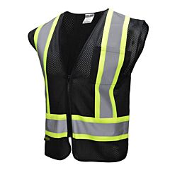 Radians Sv22-1Zbm Black Economy Type O Class 1 Safety Vest