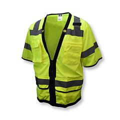 Radians Sv59Z-3 Type R Class 3 Heavy Duty Surveyor Safety Vest With Zipper