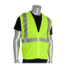 Pip 302-Mvgz Ansi Type R Class 2 Value Mesh Vest, Zipper
