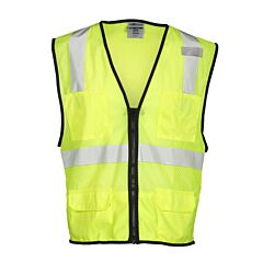 Kishigo 1191 6 Pocket Mesh Vest, Economy, Class 2, Lime