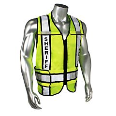 Radians Lhv-207-3G-Shf-R Sheriff Safety Vest, Lime Green With Black Trim