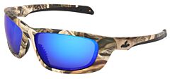 Mcr Safety Moud118Bzdc Safety Glasses, Mossy Oak Blades Ud1 Bluepolarized Max36 Lens