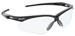 Mcr Safety Mp110Dc Safety Glasses, Memphis Mp1 Black Frame, Clear Max36 Lens