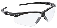 Mcr Safety Mp110Pf Safety Glasses, Memphis Mp1 Black Frame, Clear Max6 Lens