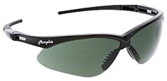 Mcr Safety Mp112G Safety Glasses, Memphis Mp1 Black Frame, Gray G14 Lens