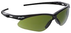 Mcr Safety Mp1130 Safety Glasses, Memphis Mp1 Black Frame, Green Filter Shade 3.0 Lens