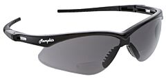 Mcr Safety Mph25G Safety Glasses, Memphis Mp1 Black Frame, Gray 2.5 Mag. Lens