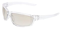 Mcr Safety Sr349 Safety Glasses, Swagger Sr3 Clear Frame, I/O Clear Mirror Lens