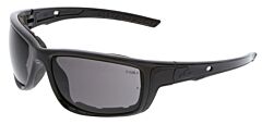 Mcr Safety Sr512Pf Safety Glasses, Swagger Sr5 Charcoal Frame, Gray Max6 Lens