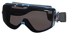 Mcr Safety Hb1322Pf Safety Goggles, Hydroblast Hb3 Blue, Gray Max6, Rubber Band