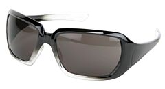 Mcr Safety Cr1212 Safety Glasses, Cr2 Black/Clear Frame, Gray Lens