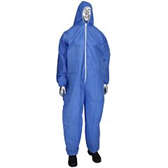 Pip Bc3856/3Xl Blue Disposable Coveralls With Elastic Wrist And Ankles, Size 3X-Large
