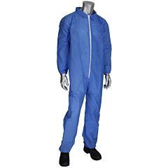 Pip Bc3852/5Xl Blue Disposable Coveralls With Elastic Wrists, Size 5X-Large