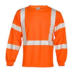 Kishigo 9146 Long Sleeve Class 3 T-Shirt, Orange