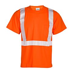 Kishigo 9111 Short Sleeve Class 2 T-Shirt, Economy, Orange