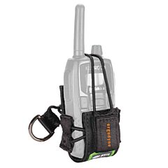 Ergodyne 19773 Squids 3772L Radio Holster Trap, Black, Size Large