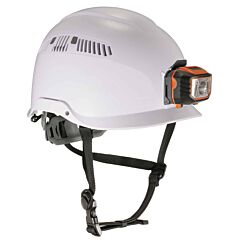 Ergodyne 60205 Skullerz 8975-Led Class C Safety Helmet + Led Light, White