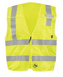 Occunomix Tse-Imbz Self Extinguishing Break-Away Safety Vest, Class 2