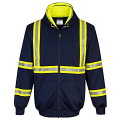 Portwest F130 Iona Xtra Enhanced Hoodie, Navy, Size 6X-Large