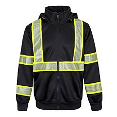 Portwest F143 Iona Plus Hoodie, Black, Size 2X-Large