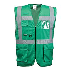 Portwest F476 Iona Executive Vest, Non-Ansi, Green, Size 3X-Large