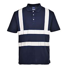 Portwest F477 Iona Polo Shirt, Non-Ansi, Navy, Size Medium