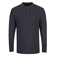 Portwest Fr32 Fr Antistatic Henley T-Shirt, Nfpa 2112, Navy, Size Large