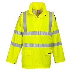 Portwest Fr41 Sealtex Fr Hi-Vis Jacket, Class E, Yellow, Size 2X-Large