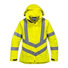 Portwest Lw70 Ladies Hi-Vis Breathable Jacket, Class 3, Yellow, Size Xsmall
