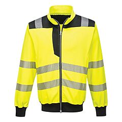 Portwest Pw370 Hi-Vis Sweatshirt, Class 3, Yellow/Black, Size 4X-Large