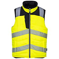 Portwest Pw374 Hi-Vis Reversible Vest, Class 1, Yellow/Black, Size Medium