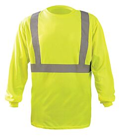 Occunomix Lux-Lst2Bx Class 2 Long Sleeve Wicking Birdseye T-Shirt With X-Back