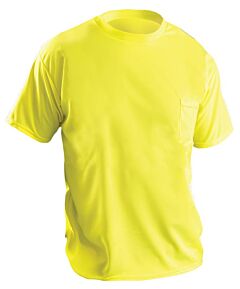 Occunomix Lux-Xsspb Short Sleeve Wicking Birdseye T-Shirt W/Pocket, Birdseye, Non-Ansi