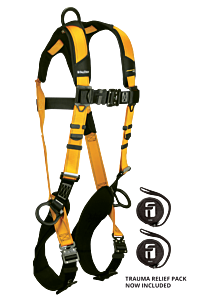 Falltech 7023Bqc Journeyman Flex Aluminum Standard Harness, Non-Belted Fbh Alum 3D Qc Legs/Qc Chest
