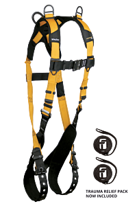 Falltech 7027B Journeyman Flex Aluminum Retrieval Non-Belted Fbh Alum 1D, Sd Tb Legs/Qc Chest