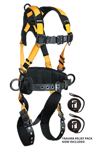 Falltech 7035Bqc Journeyman Flex Aluminum Construction Harness, Belted Fbh Alum 3D Qc Legs/Qc Chest