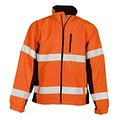 Kishigo Wb101 Premium Black Series Windbreaker, Orange, Class 3